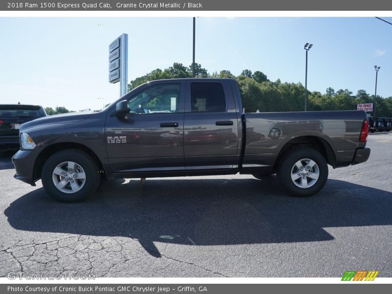 Granite Crystal Metallic / Black 2018 Ram 1500 Express Quad Cab