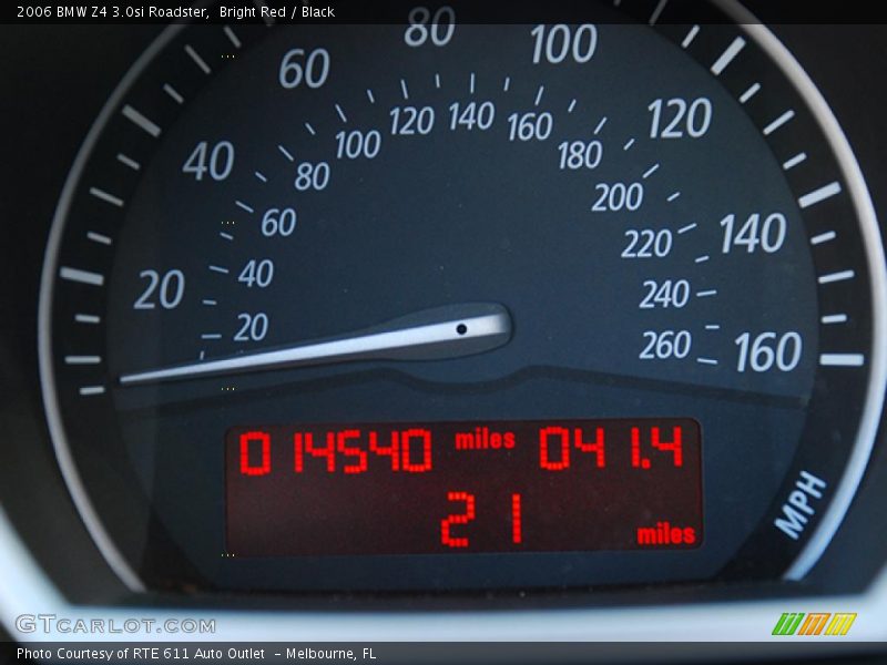 Bright Red / Black 2006 BMW Z4 3.0si Roadster