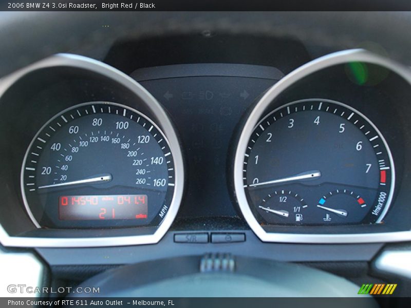 Bright Red / Black 2006 BMW Z4 3.0si Roadster