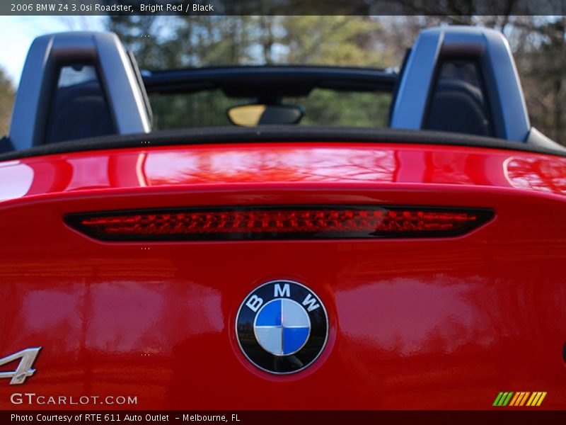Bright Red / Black 2006 BMW Z4 3.0si Roadster
