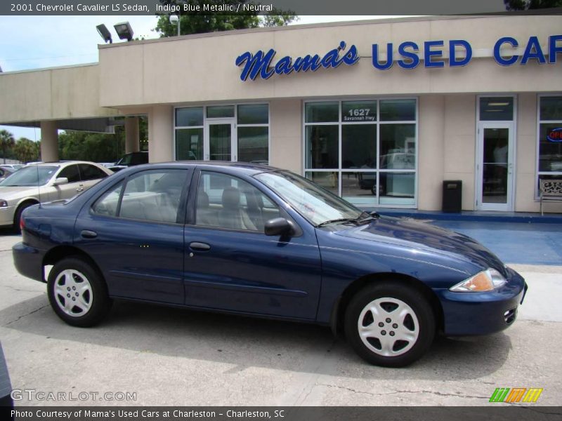 Indigo Blue Metallic / Neutral 2001 Chevrolet Cavalier LS Sedan