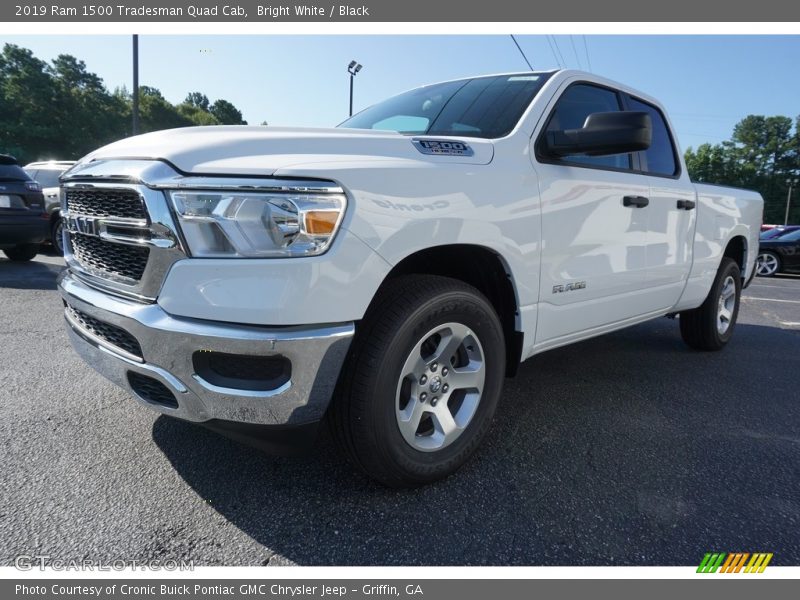 Bright White / Black 2019 Ram 1500 Tradesman Quad Cab