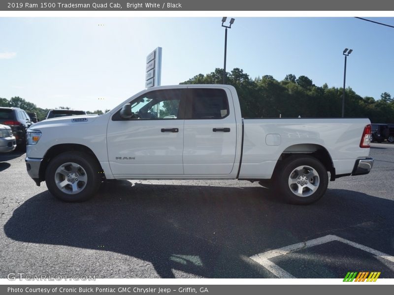 Bright White / Black 2019 Ram 1500 Tradesman Quad Cab