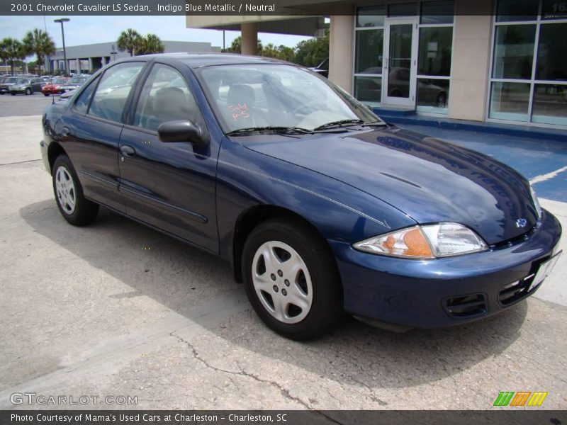 Indigo Blue Metallic / Neutral 2001 Chevrolet Cavalier LS Sedan