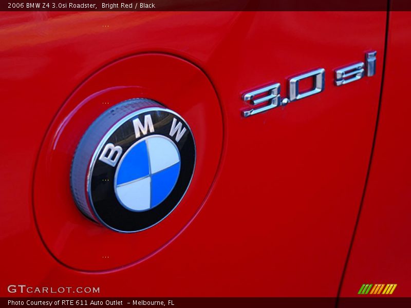 Bright Red / Black 2006 BMW Z4 3.0si Roadster