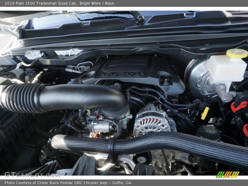 Bright White / Black 2019 Ram 1500 Tradesman Quad Cab