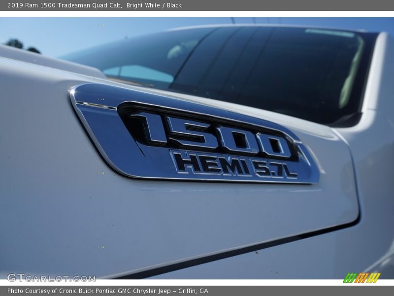 Bright White / Black 2019 Ram 1500 Tradesman Quad Cab