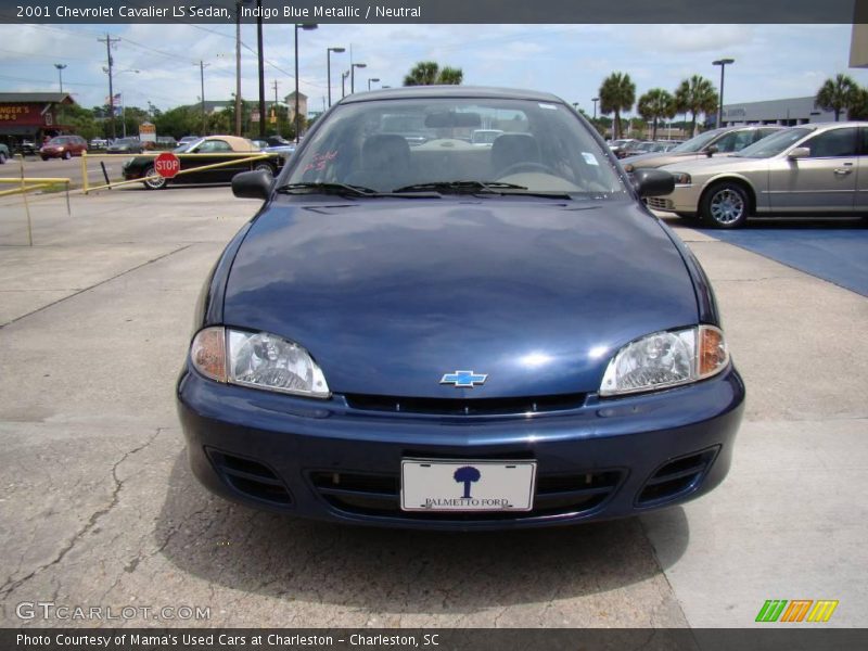 Indigo Blue Metallic / Neutral 2001 Chevrolet Cavalier LS Sedan