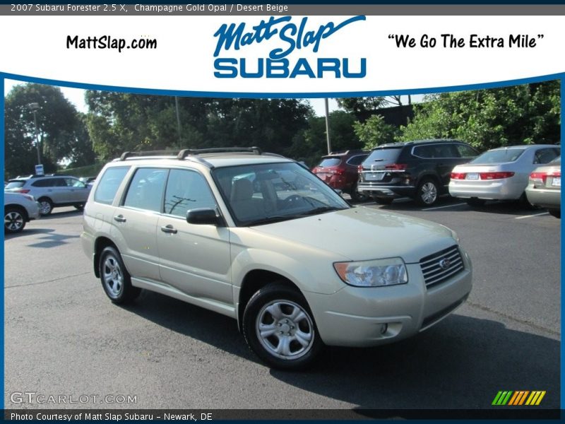 Champagne Gold Opal / Desert Beige 2007 Subaru Forester 2.5 X