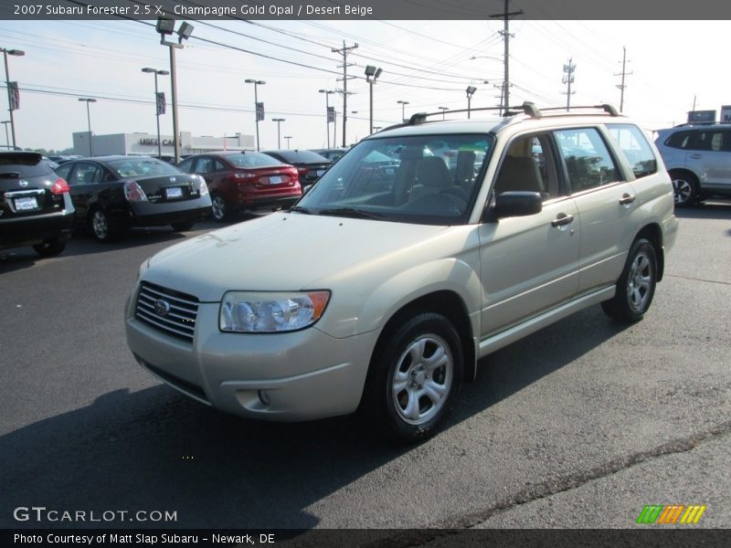 Champagne Gold Opal / Desert Beige 2007 Subaru Forester 2.5 X