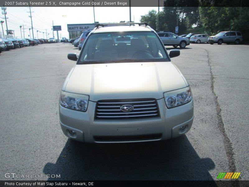 Champagne Gold Opal / Desert Beige 2007 Subaru Forester 2.5 X
