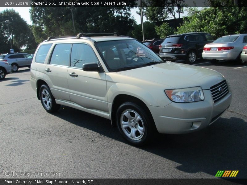 Champagne Gold Opal / Desert Beige 2007 Subaru Forester 2.5 X
