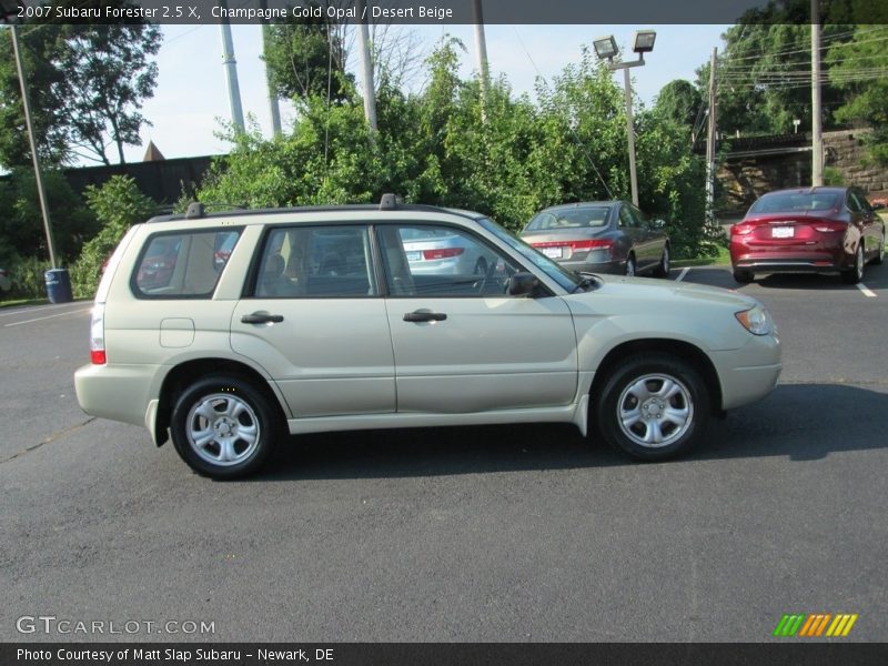 Champagne Gold Opal / Desert Beige 2007 Subaru Forester 2.5 X