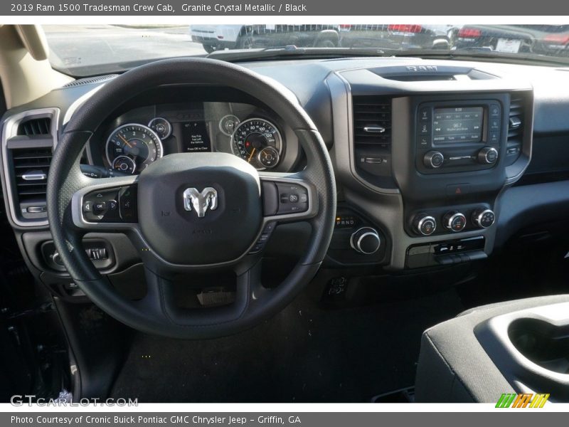 Granite Crystal Metallic / Black 2019 Ram 1500 Tradesman Crew Cab