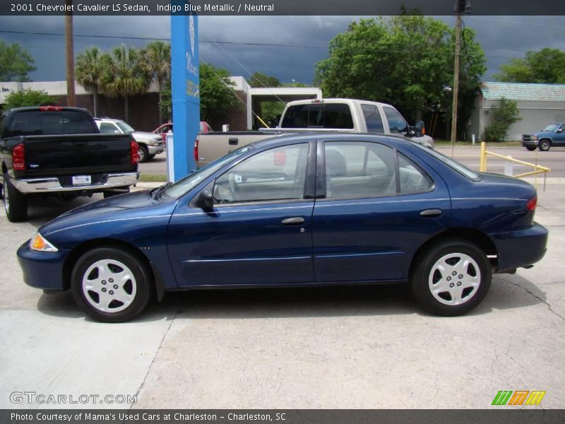 Indigo Blue Metallic / Neutral 2001 Chevrolet Cavalier LS Sedan