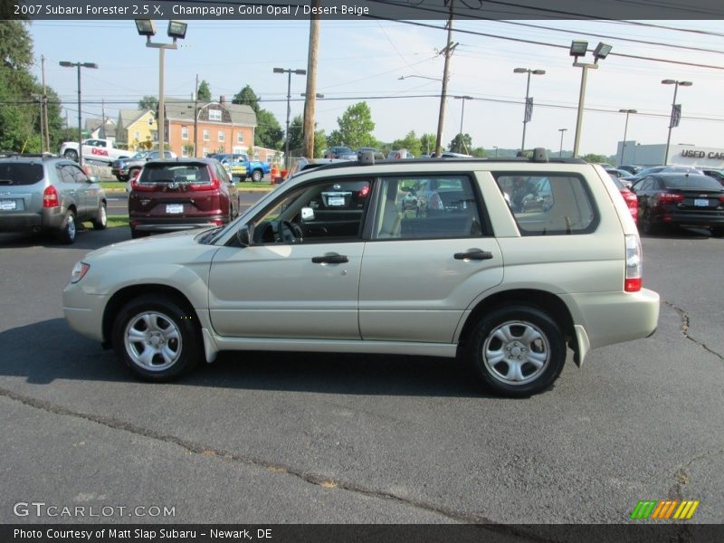 Champagne Gold Opal / Desert Beige 2007 Subaru Forester 2.5 X
