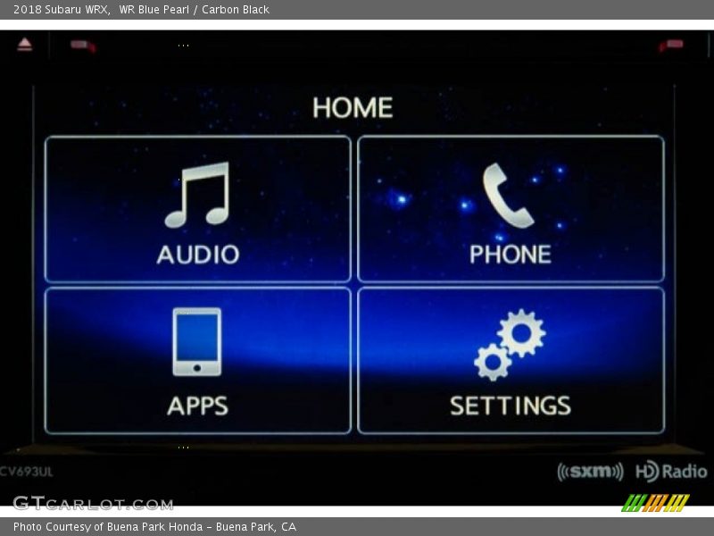 WR Blue Pearl / Carbon Black 2018 Subaru WRX