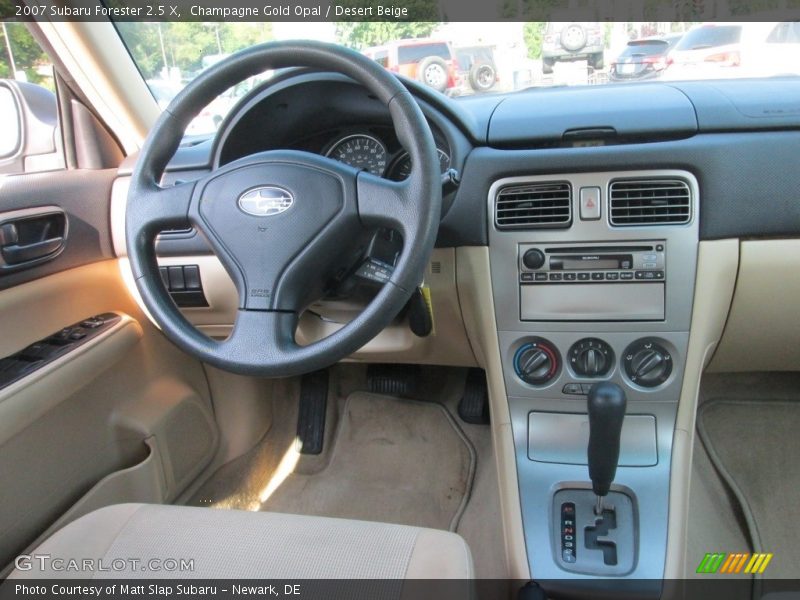 Champagne Gold Opal / Desert Beige 2007 Subaru Forester 2.5 X