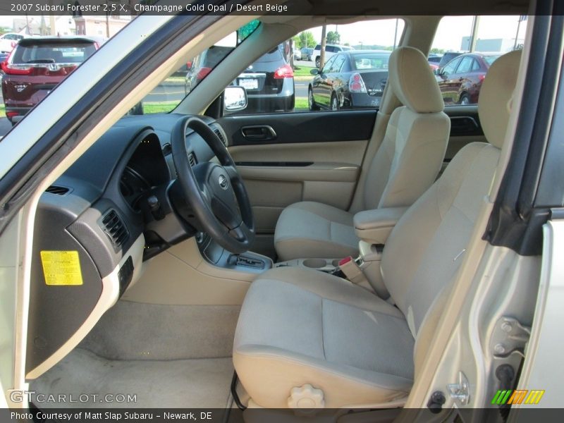 Champagne Gold Opal / Desert Beige 2007 Subaru Forester 2.5 X