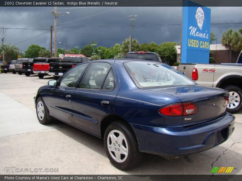 Indigo Blue Metallic / Neutral 2001 Chevrolet Cavalier LS Sedan