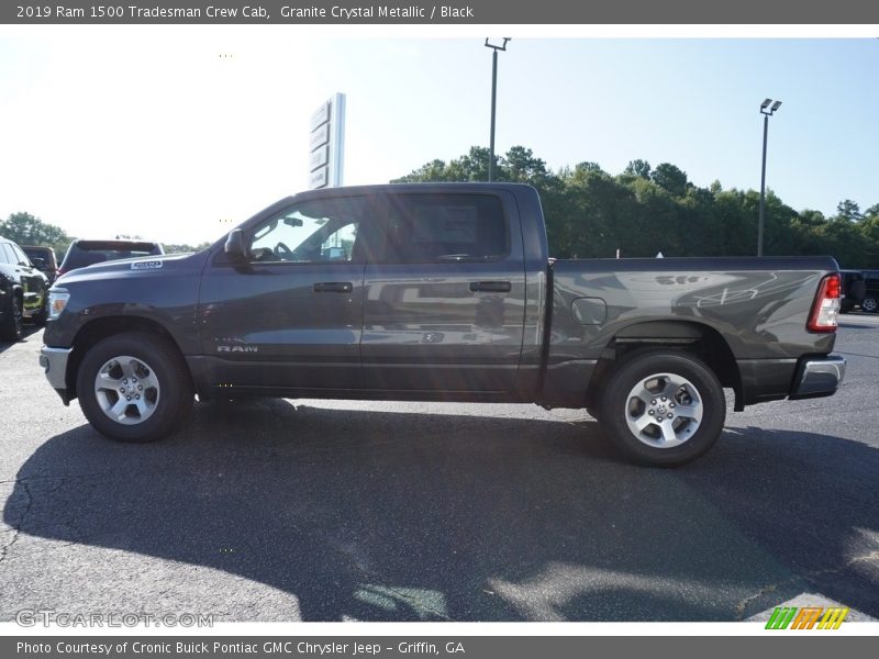 Granite Crystal Metallic / Black 2019 Ram 1500 Tradesman Crew Cab