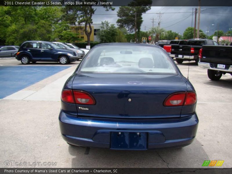 Indigo Blue Metallic / Neutral 2001 Chevrolet Cavalier LS Sedan