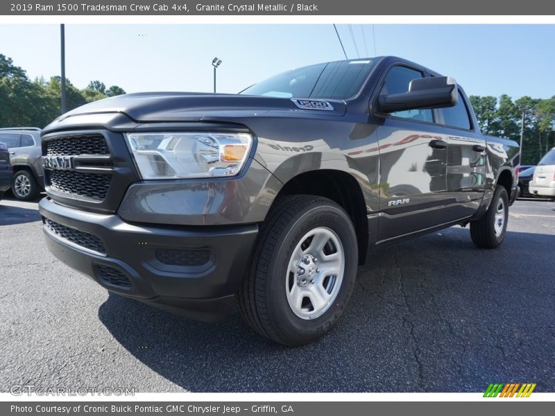 Granite Crystal Metallic / Black 2019 Ram 1500 Tradesman Crew Cab 4x4