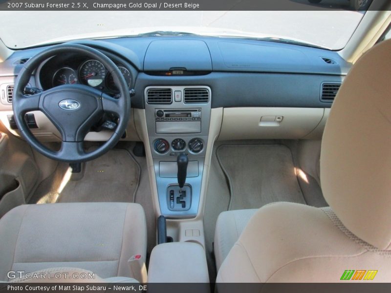 Champagne Gold Opal / Desert Beige 2007 Subaru Forester 2.5 X
