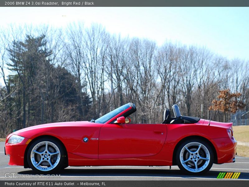 Bright Red / Black 2006 BMW Z4 3.0si Roadster