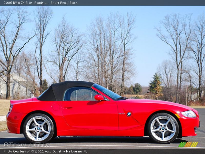 Bright Red / Black 2006 BMW Z4 3.0si Roadster