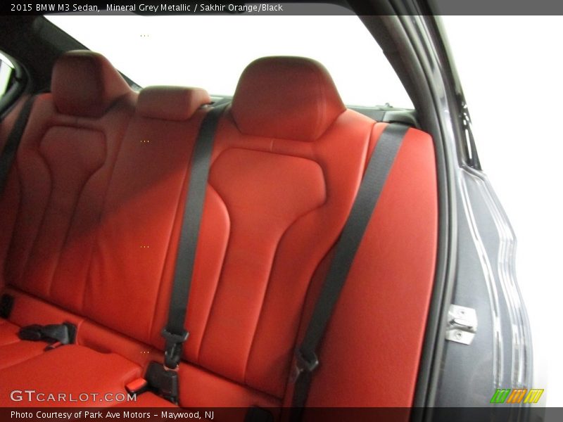 Mineral Grey Metallic / Sakhir Orange/Black 2015 BMW M3 Sedan