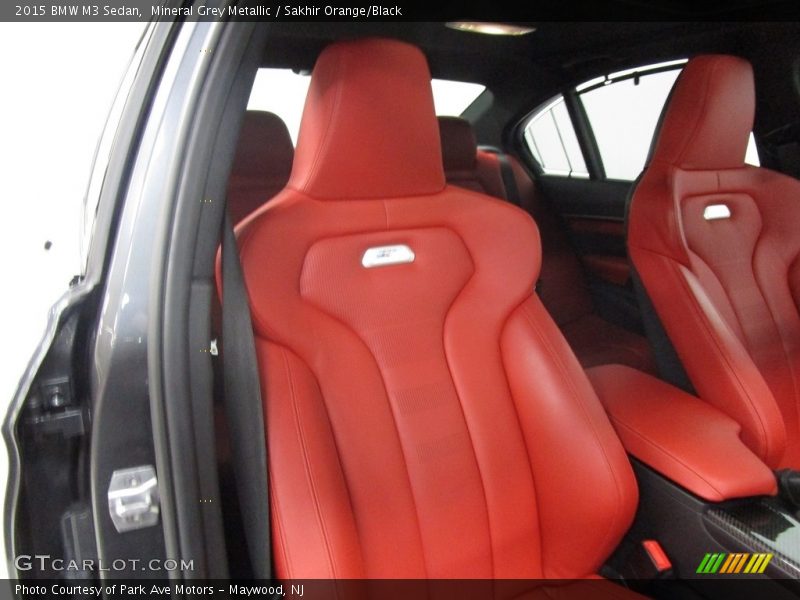 Mineral Grey Metallic / Sakhir Orange/Black 2015 BMW M3 Sedan