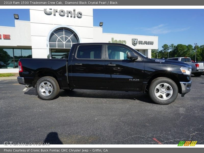 Diamond Black Crystal Pearl / Black 2019 Ram 1500 Tradesman Crew Cab