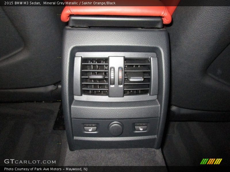 Mineral Grey Metallic / Sakhir Orange/Black 2015 BMW M3 Sedan