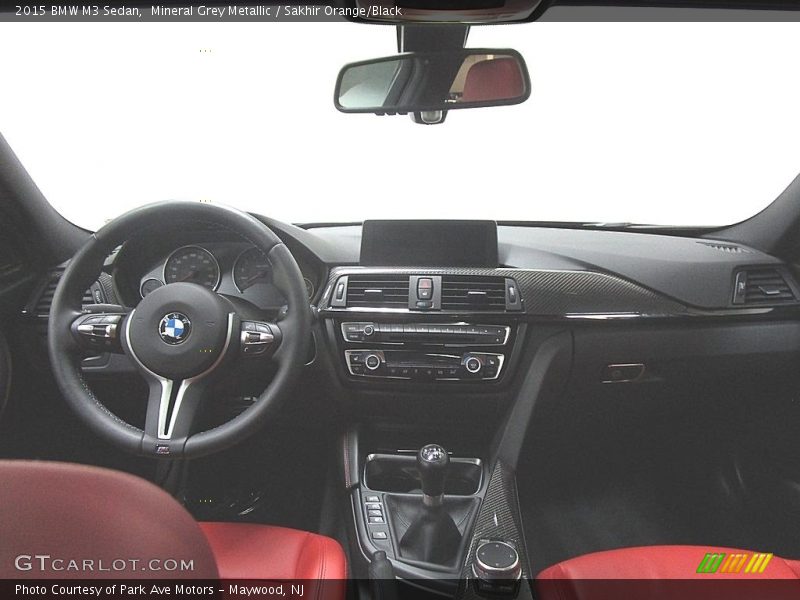 Mineral Grey Metallic / Sakhir Orange/Black 2015 BMW M3 Sedan