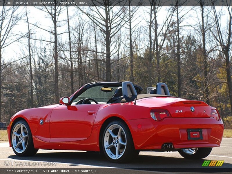 Bright Red / Black 2006 BMW Z4 3.0si Roadster