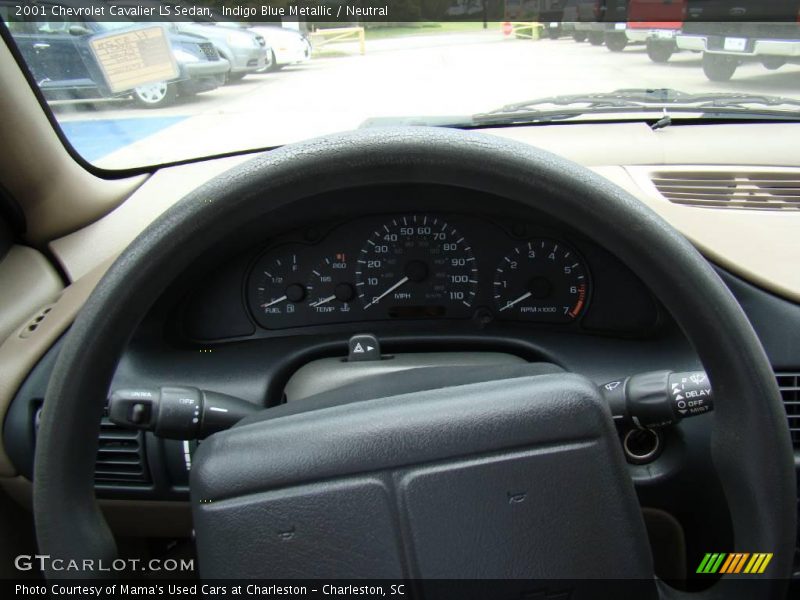 Indigo Blue Metallic / Neutral 2001 Chevrolet Cavalier LS Sedan