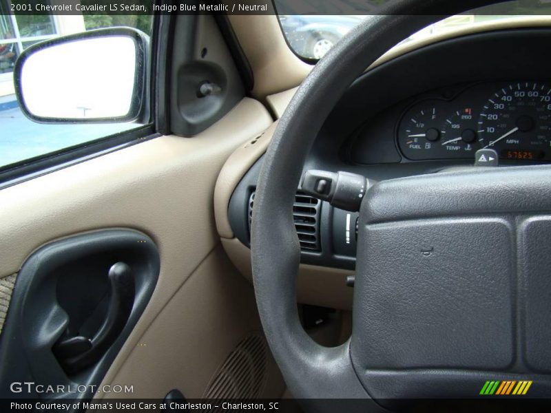 Indigo Blue Metallic / Neutral 2001 Chevrolet Cavalier LS Sedan