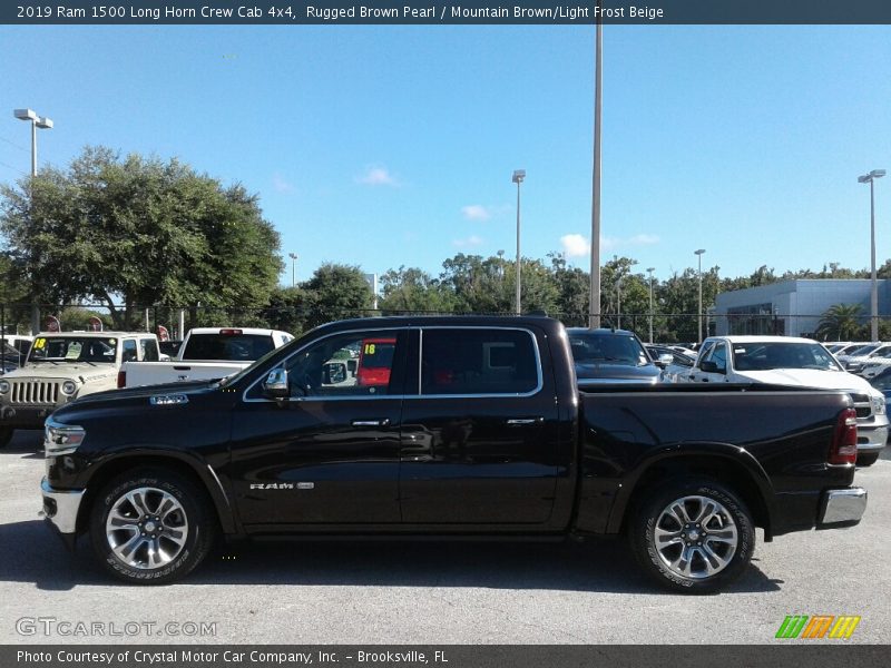 Rugged Brown Pearl / Mountain Brown/Light Frost Beige 2019 Ram 1500 Long Horn Crew Cab 4x4