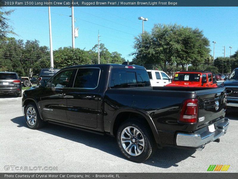 Rugged Brown Pearl / Mountain Brown/Light Frost Beige 2019 Ram 1500 Long Horn Crew Cab 4x4