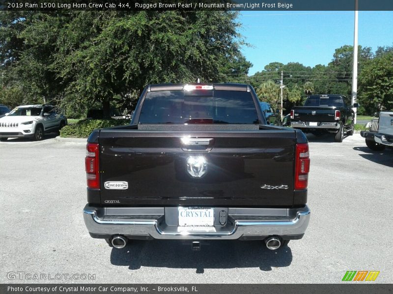 Rugged Brown Pearl / Mountain Brown/Light Frost Beige 2019 Ram 1500 Long Horn Crew Cab 4x4
