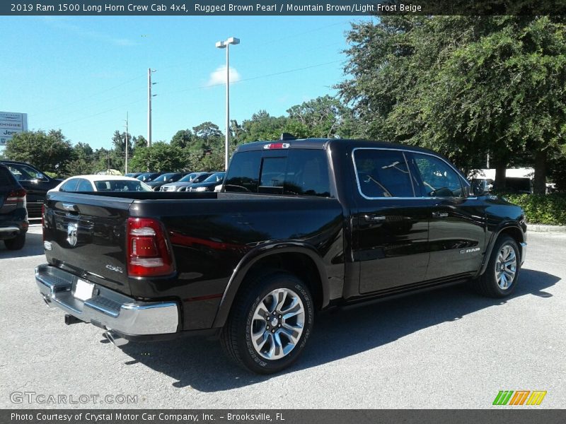 Rugged Brown Pearl / Mountain Brown/Light Frost Beige 2019 Ram 1500 Long Horn Crew Cab 4x4