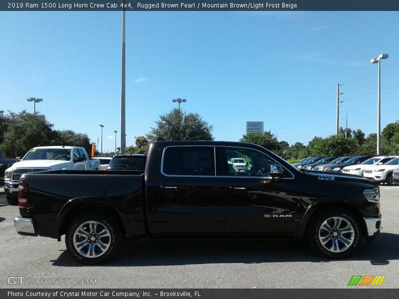 Rugged Brown Pearl / Mountain Brown/Light Frost Beige 2019 Ram 1500 Long Horn Crew Cab 4x4