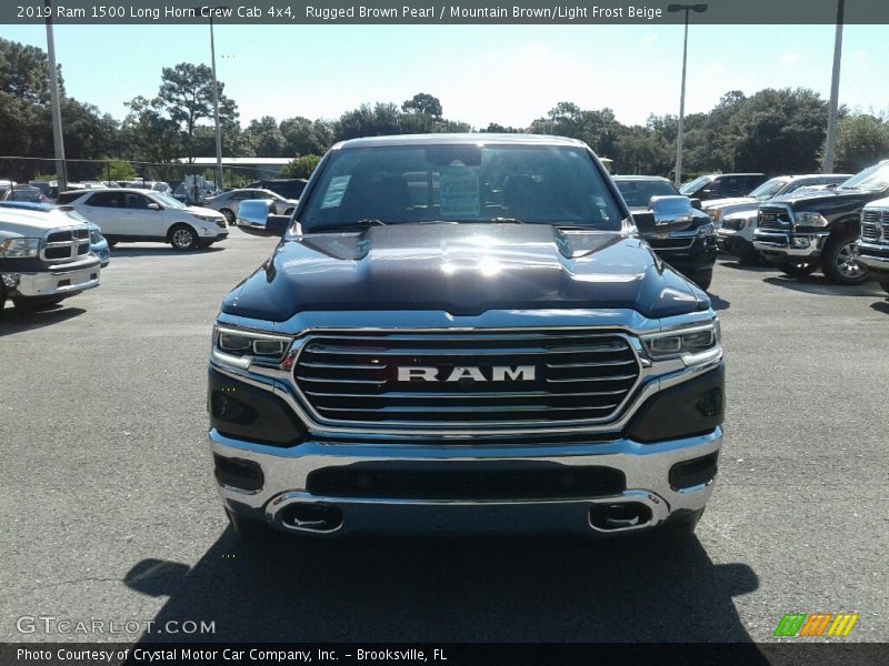 Rugged Brown Pearl / Mountain Brown/Light Frost Beige 2019 Ram 1500 Long Horn Crew Cab 4x4