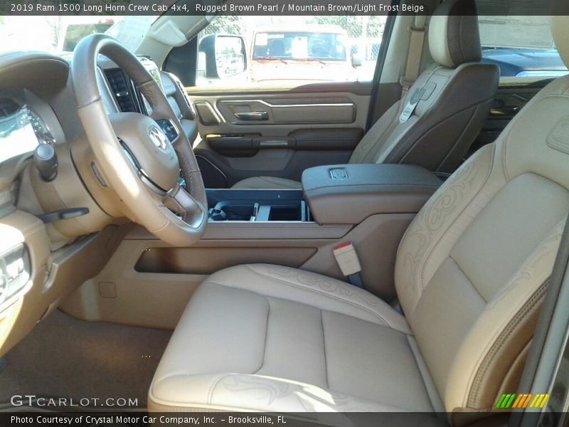  2019 1500 Long Horn Crew Cab 4x4 Mountain Brown/Light Frost Beige Interior