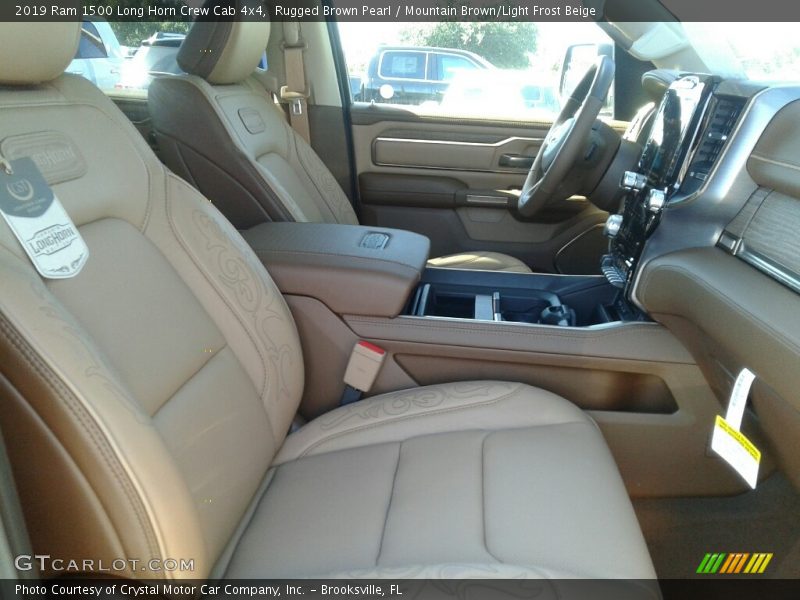 Rugged Brown Pearl / Mountain Brown/Light Frost Beige 2019 Ram 1500 Long Horn Crew Cab 4x4