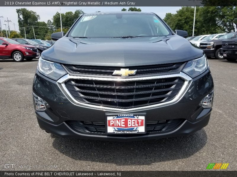 Nightfall Gray Metallic / Medium Ash Gray 2019 Chevrolet Equinox LS AWD