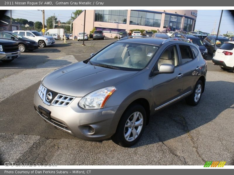 Gotham Gray Metallic / Gray 2011 Nissan Rogue SV AWD