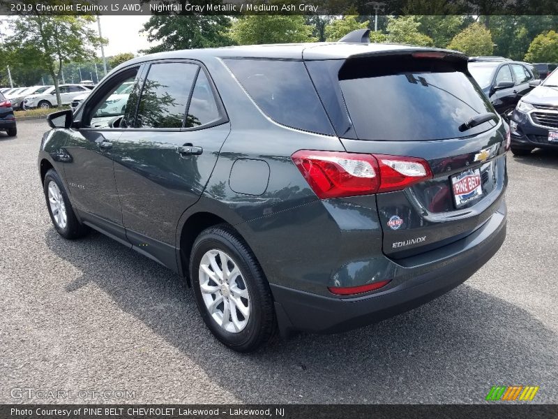 Nightfall Gray Metallic / Medium Ash Gray 2019 Chevrolet Equinox LS AWD