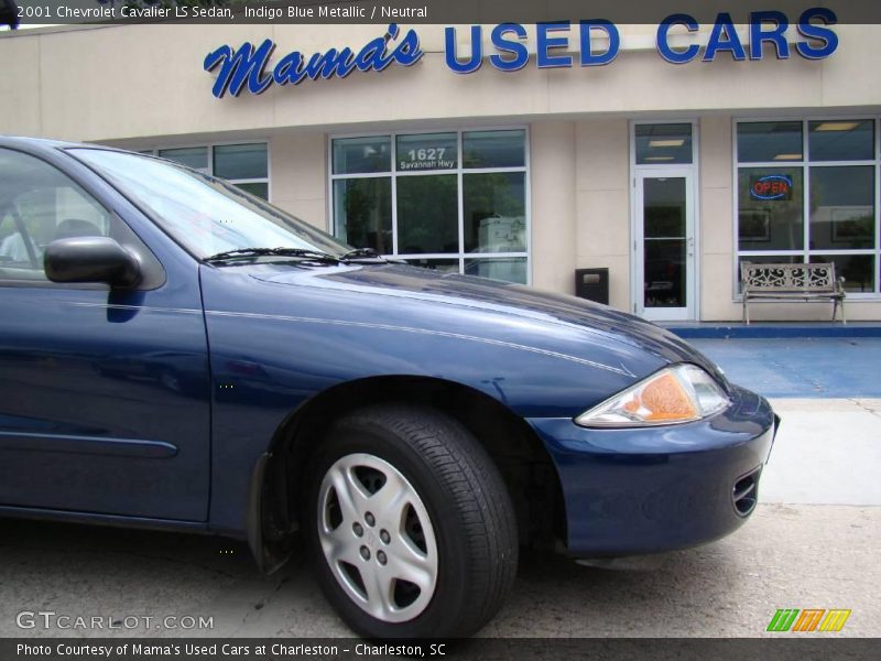 Indigo Blue Metallic / Neutral 2001 Chevrolet Cavalier LS Sedan